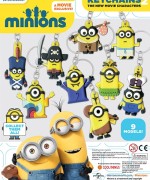 DESPICABLE ME MINION KEYCHAINS 2 - MOVIE VERSION