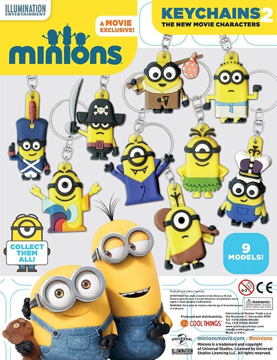 DESPICABLE ME MINION KEYCHAINS 2 – MOVIE VERSION