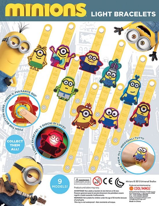 DESPICABLE ME FLASHING BRACELETS